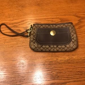 Gently used coach Wristlet